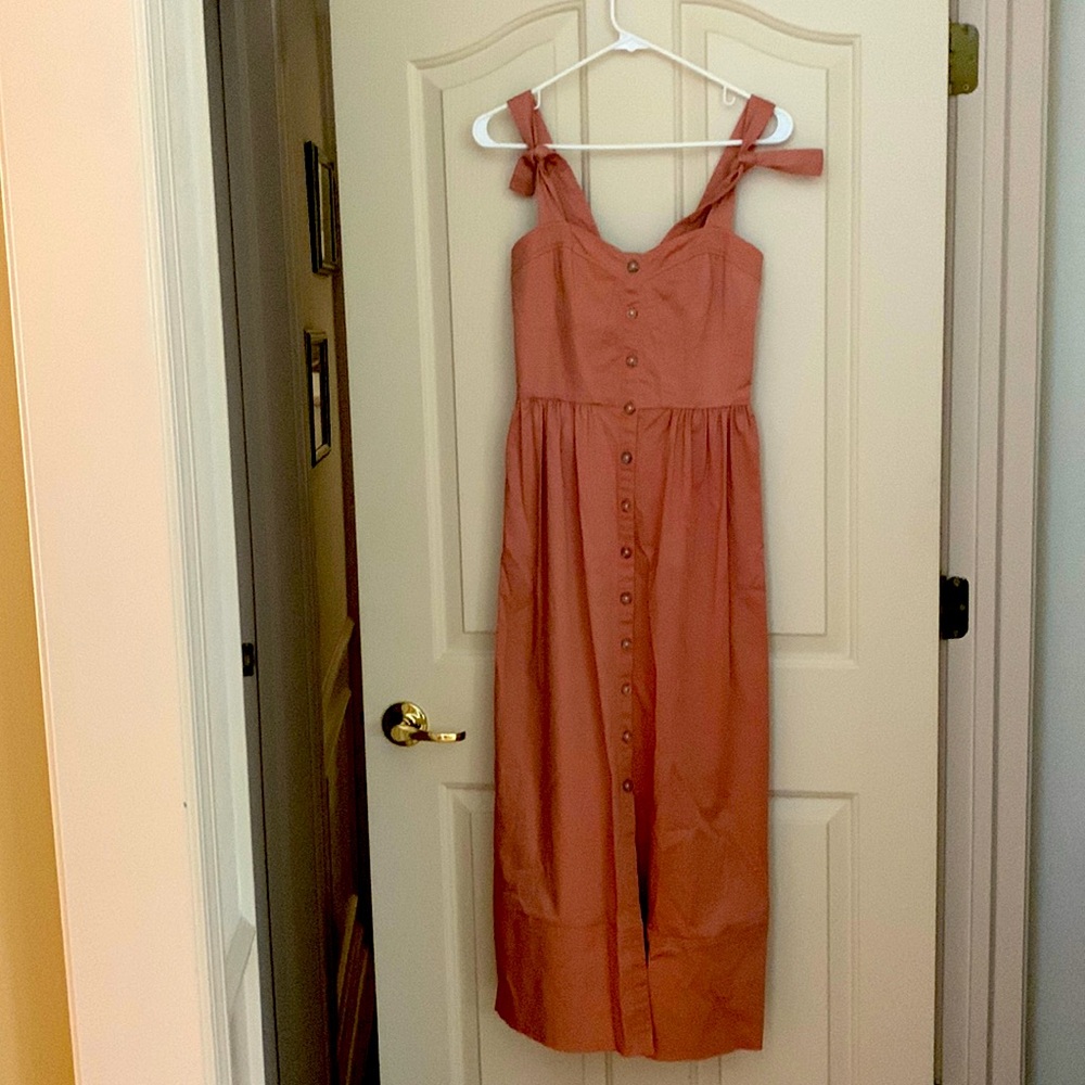 Rebecca Taylor Button Front Midi Dress